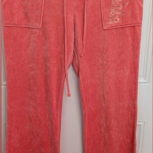 Juicy Couture Pink Velour Pants